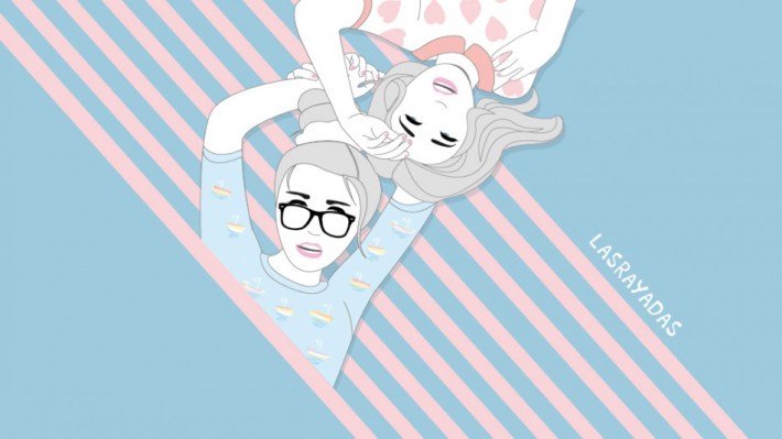 'Las Rayadas' son las hermanas Córcoles, quienes recrean sus anécdotas cotidianas en forma de viñeta y que, a partir de ahora, incluiremos en Gonzoo. / G.Z.